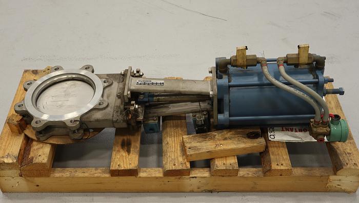 Used Dezurik 8" Air Operated Knife Gate Valve #45859