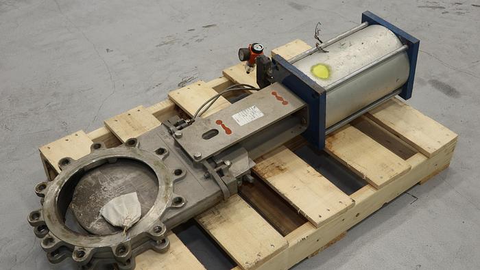 Unused ACT 10" Air Operated Knife Gate Valve #46352