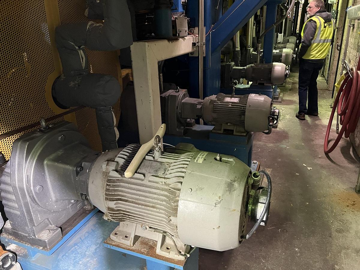 Used (37) Voith Dryer Can Section 115" Face x 48" Diameter #47085