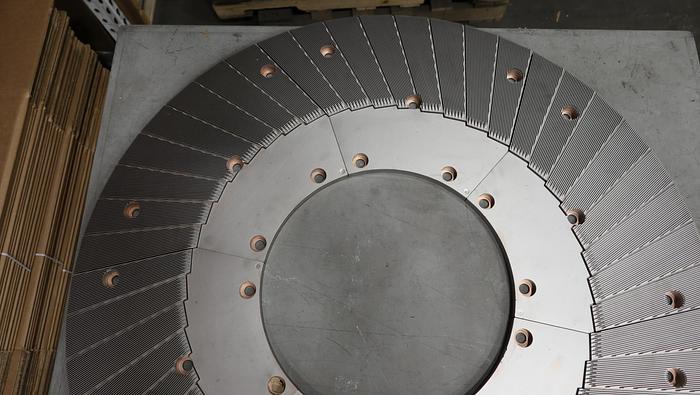 Unused Beloit DD4000 46" Refiner Plate Set, 4 Positions, 6 Segments Each #38223