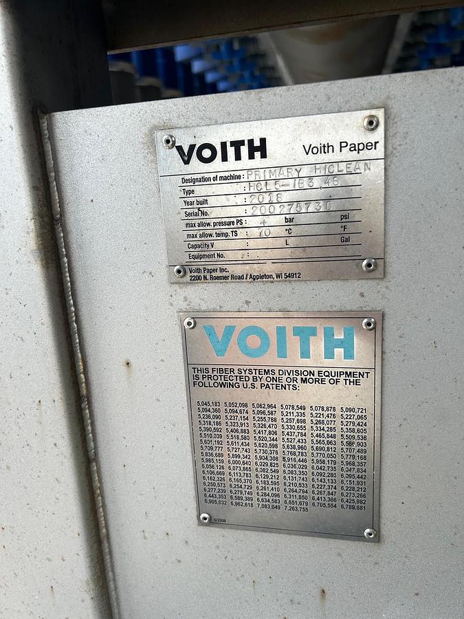 Used Voith High Density Cleaners