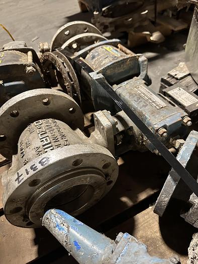 Used Dezurik 4" 9440963R001 Air Operated V-Ball Valve #46290