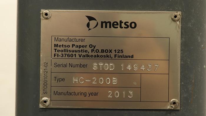 Used METSO HC-200B High Density Hydrocyclone Cleaner With Stand #45496