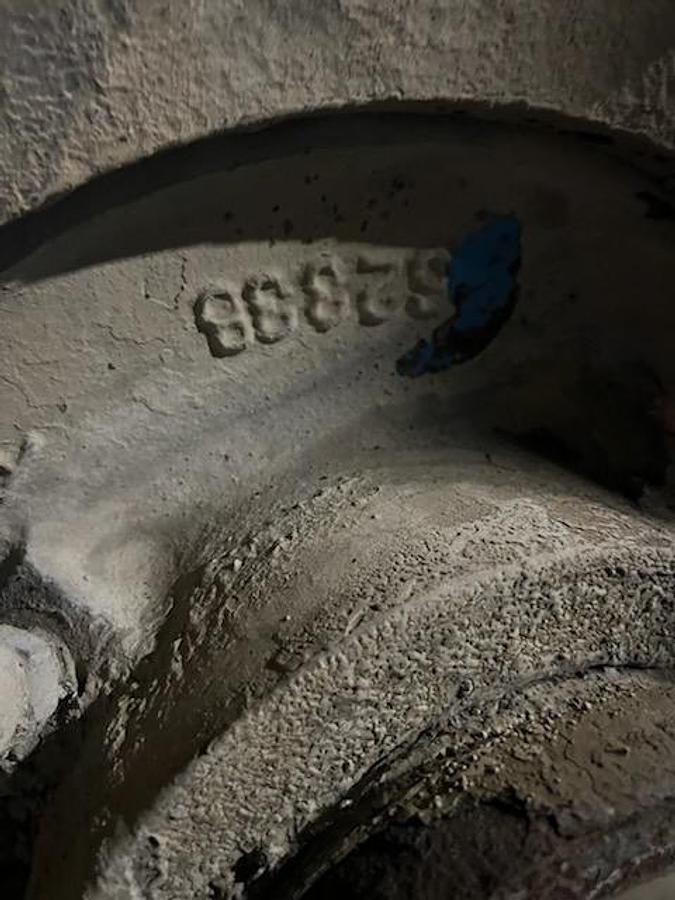 Used Goulds 5500 Pump, Iron Casing, 4-Vane Single 22.875" Impeller #43806