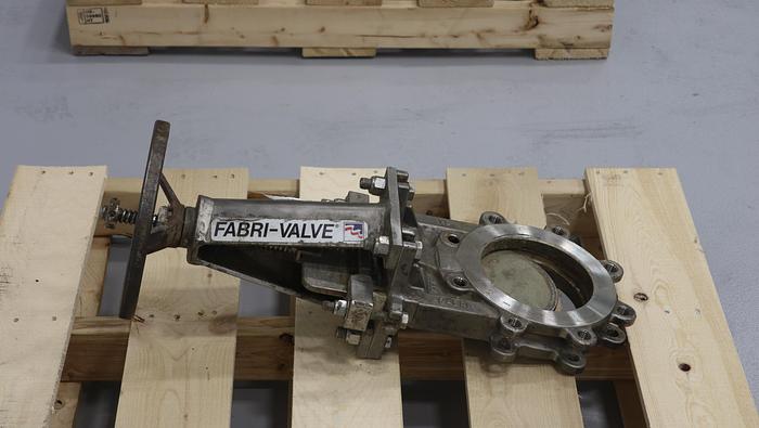 Used Fabri-Valve 6” Hand Operated Knife Gate Valve #45767