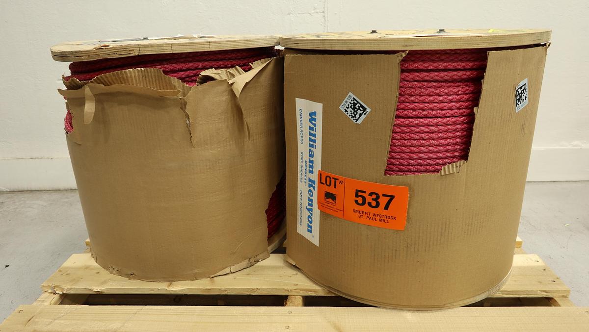 Unused Willian Kenyon & Sons Inc. Red Nylon Dryer Can Rope #47108