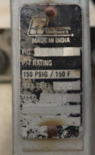 Used Flow Control 8" Hand Operated Knife Gate Valve #45919