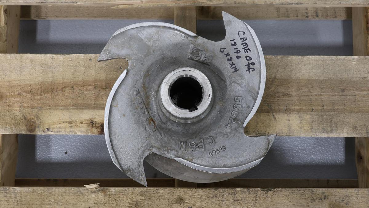 Used Goulds 3175 6x8x14 & 6x12x14 Pump 2/4-Vane Impeller #46798