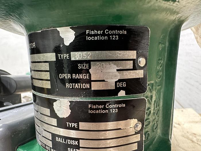 Used Fisher 1.5" V150 Air Operated Vee Ball Valve #46343