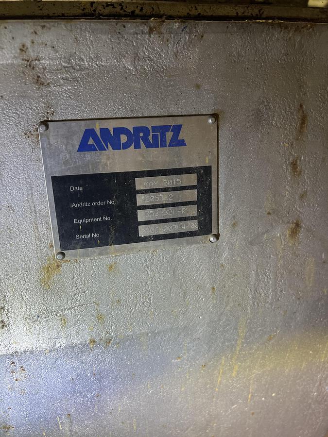 Used Thune SP70L Dewatering Screw Press #47748