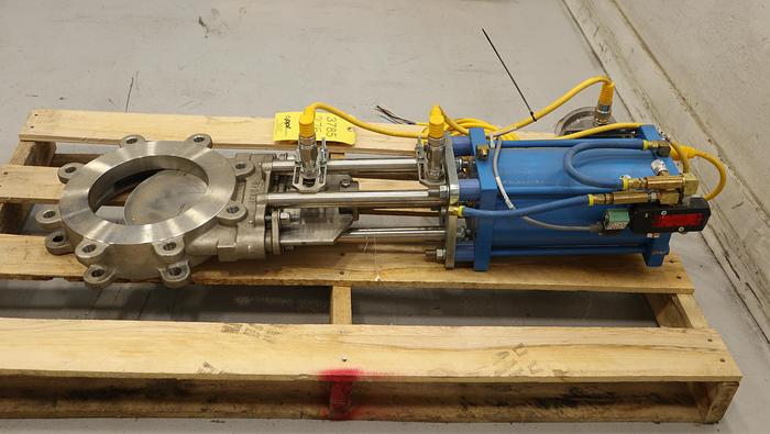Unused Trueline 8" Air Operated Knife Gate Valve #45856