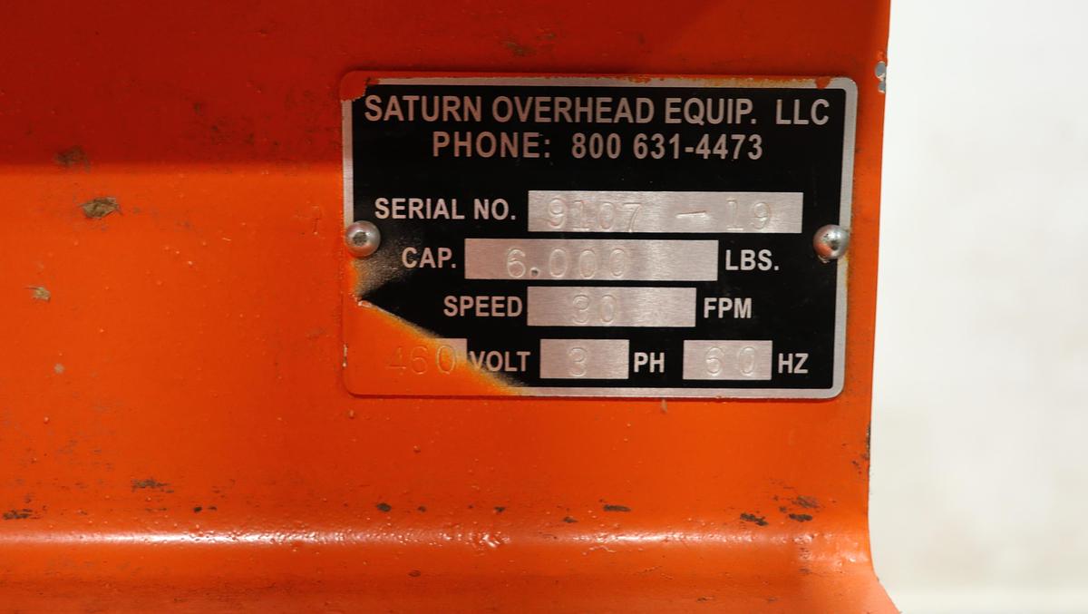 Used Andritz Saturn Monorail Hydraulic Grapple Hoist with SS Trash Tower #46206