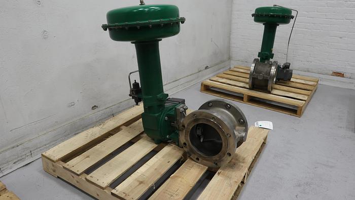 Used Fisher 8" V150 Series B Air Operated Vee Ball Valve #46418