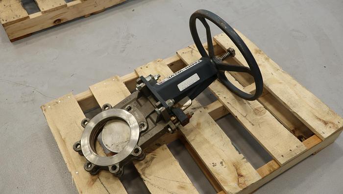 Used Fabri-Valve 6” Hand Operated Knife Gate Valve #45261