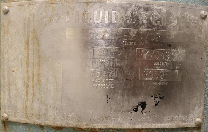 Used BLACK CLAWSON/KADANT LC12 High Density Cleaner #46109