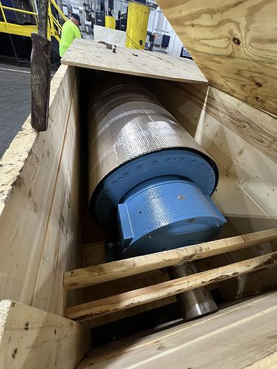 Used Miami Machine 100" Face Press Section With 4 Presses #44966