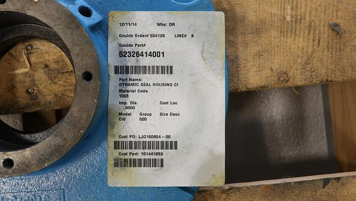 Unused ALLIS CHALMERS/ITT GOULDS CW 11.5" Outer Dynamic Seal Housing #46174