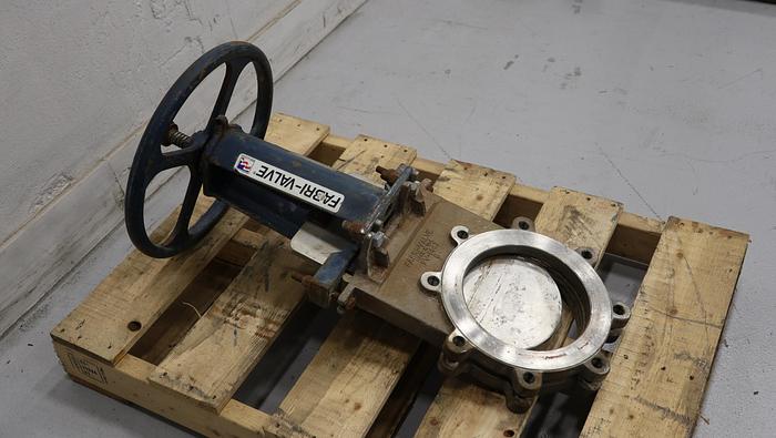 Used Fabri-Valve 8" Hand Operated Knife Gate Valve #44936