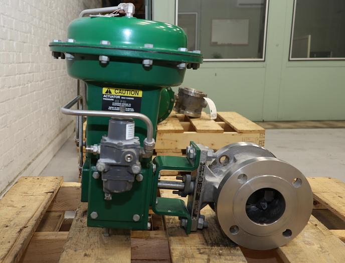 Used Fisher 3" V150 Series B Air Operated Vee Ball Valve #46257