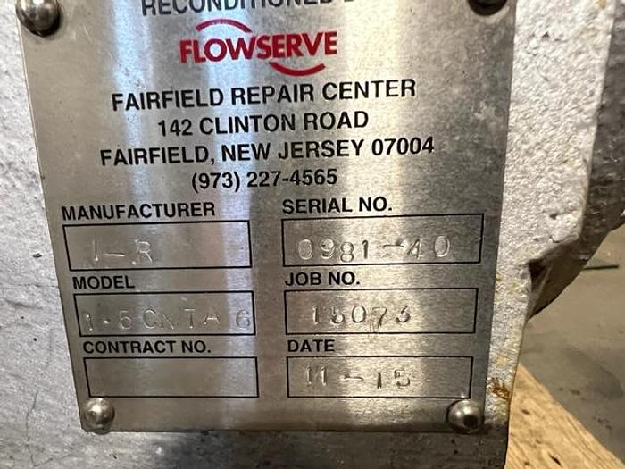 Refurbished Ingersoll Rand CNTA Boiler Feed Pump #40790