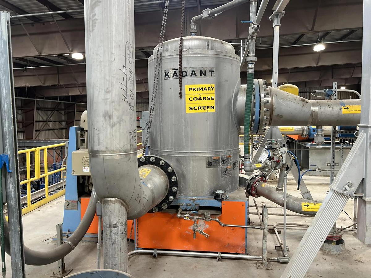 Used Kadant/Black Clawson 600 TPD OCC Stock Prep Recycling System #47448