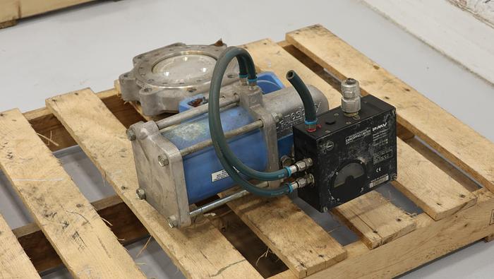 Used Neles Jamesbury 6" Air Operated Butterfly Valve #37743