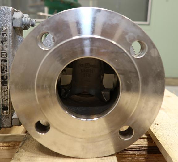 Used Fisher 3" V150 Series B Air Operated Vee Ball Valve #46264