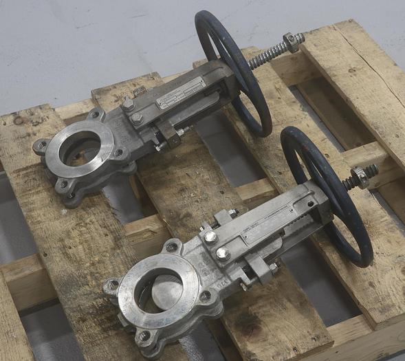 Used Fabri-Valve 3” Hand Operated Knife Gate Valve #45716