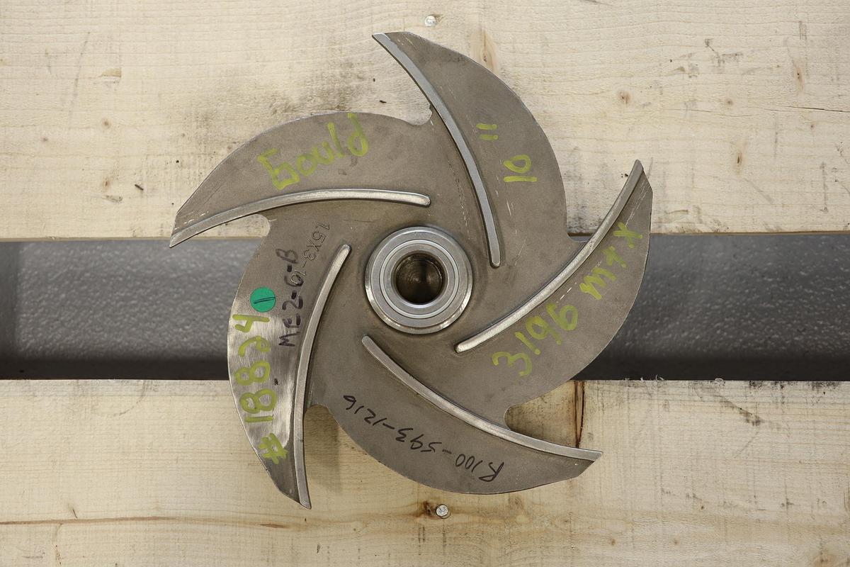 Used Goulds 3196 1.5x3x10 5-Vane Impeller #47489