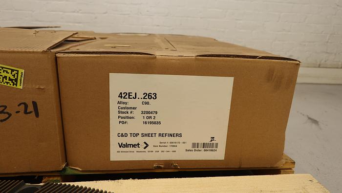 Unused Valmet 42" Refiner Plate Set #46022