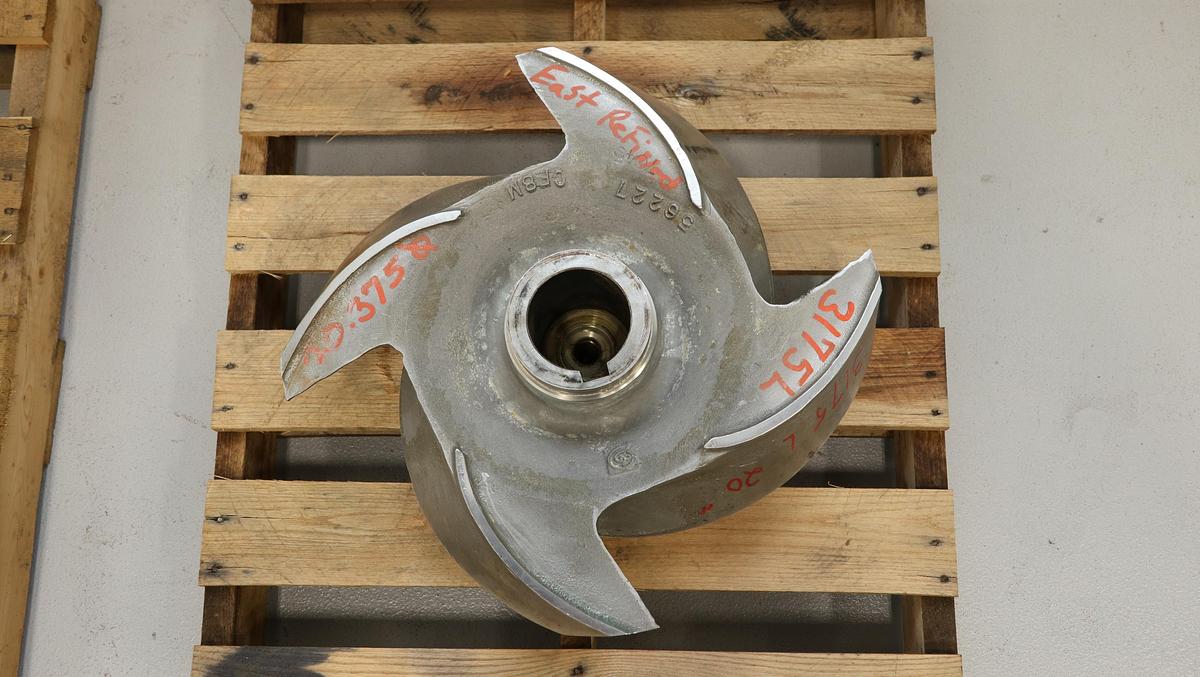 Used Goulds 3175L 10x12x22 & 10x16x22 4-Vane Impeller #46837