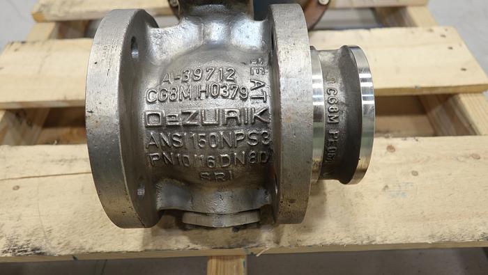 Used Dezurik 3" Air Operated Ball Valve #46245