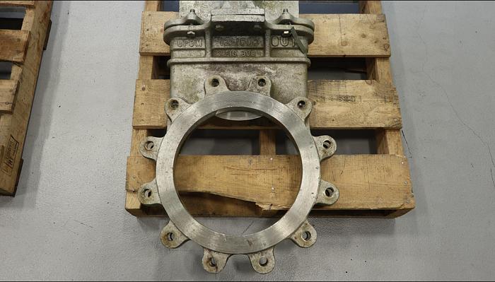 Used Flow Control Components 12" Hand Operated Knife Gate Valve #46434