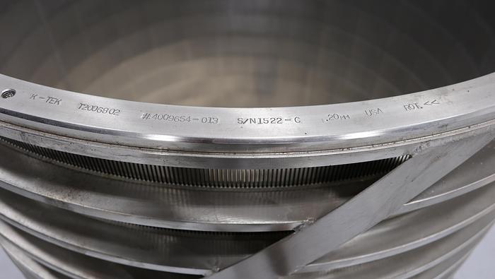 Unused Black Clawson UV-500 Pressure Screen Basket #45952