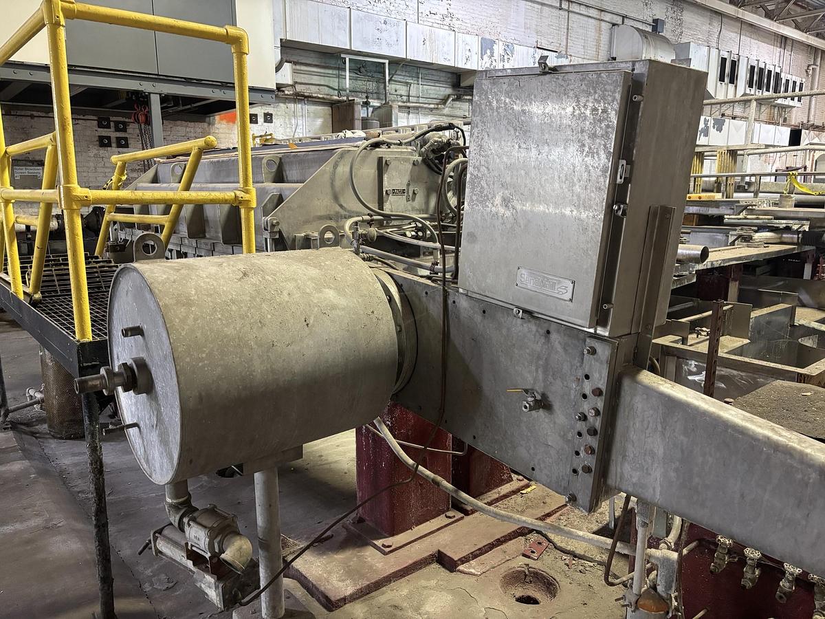 Used Sandy Hill Headbox, Stainless Steel 90" Pond Width #41426