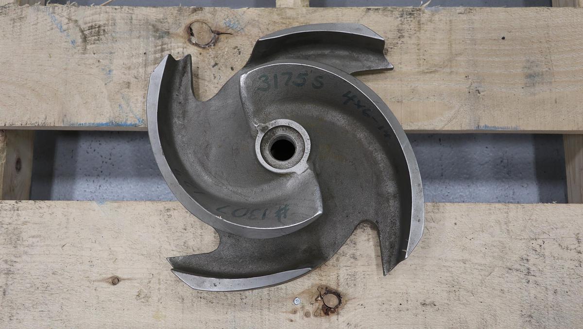 Used Goulds 3175 S 4x6x14 4-Vane Impeller #46826