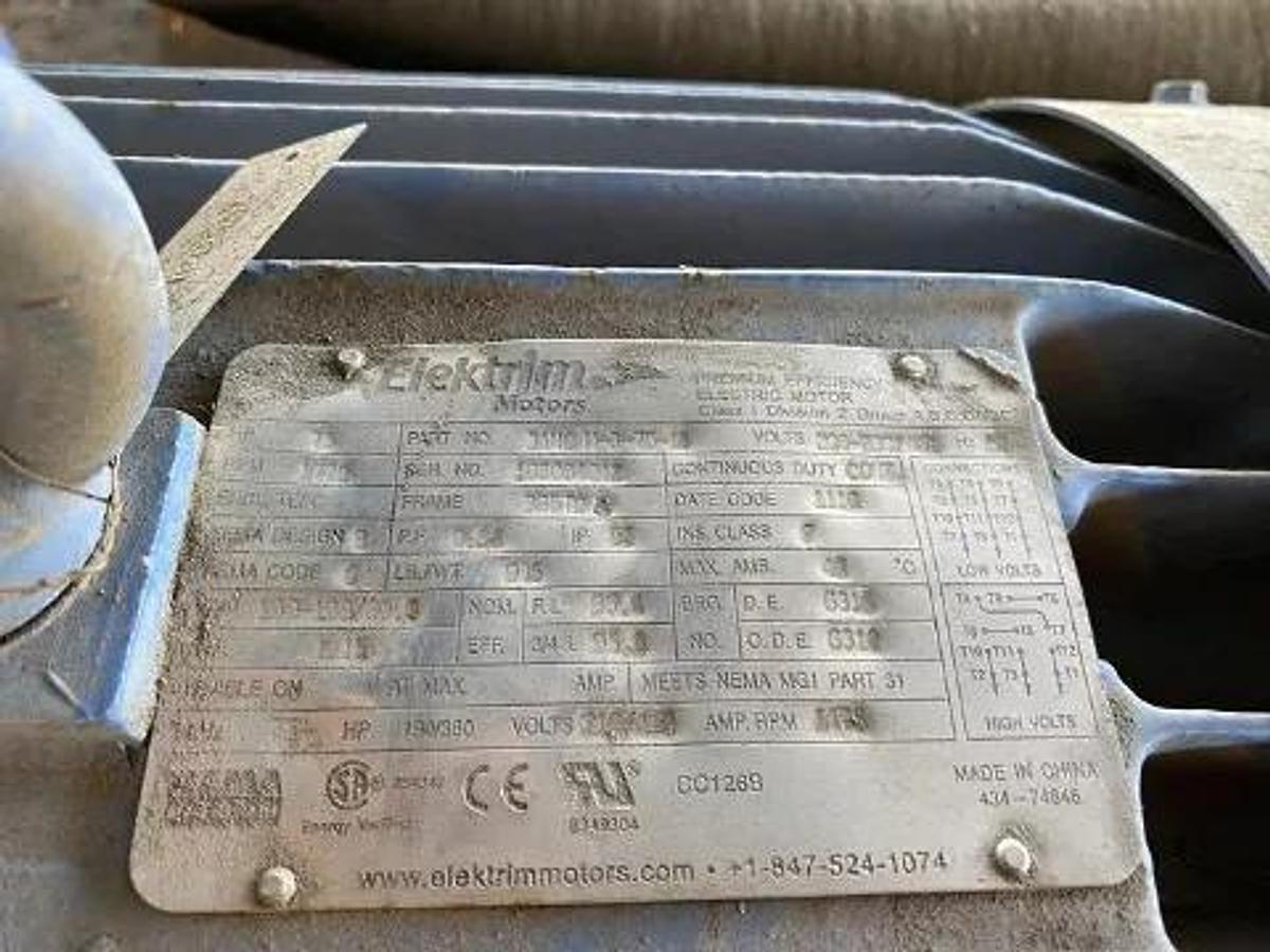 Used Bruks 70' Back-On Truck Dump with Optimized Smooth Cargo Flow Receiving Hopper #47308