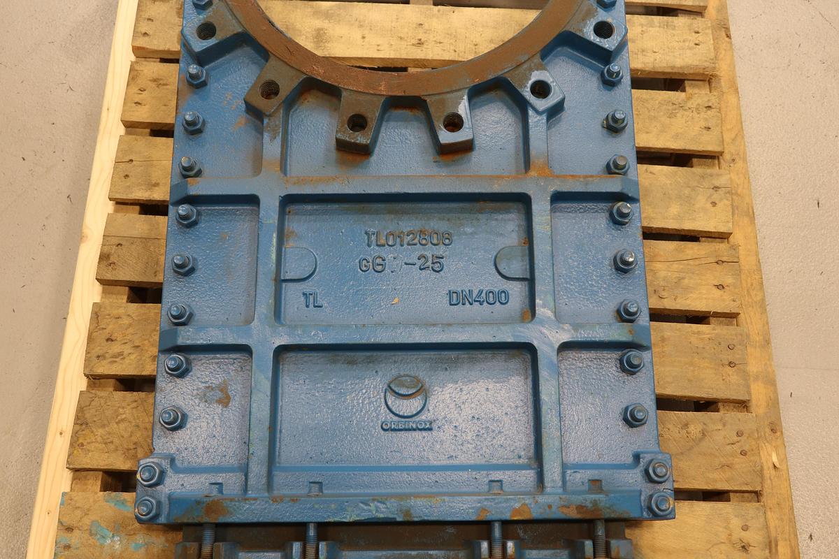 Used Orbinox 16" Air Operated Thru-gate Valve #47540