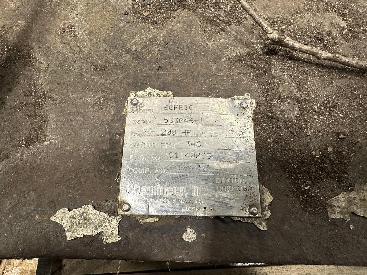 Used Chemineer 60PBIC Side Mount Agitator #46621