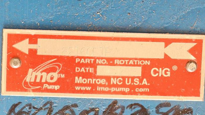 Unused IMO PUMP IMO CIG Hydraulic Gear Pump #46042