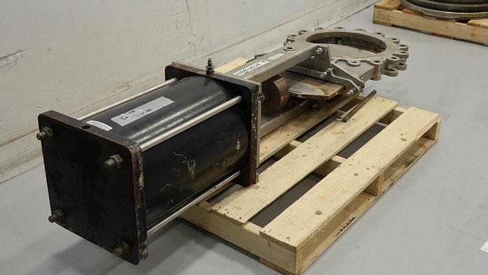 Unused Fabri-Valve 16" Air Operated Knife Gate Valve #44551