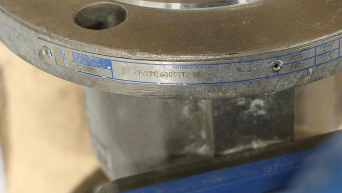 Used Jamesbury 3" Air Operated Ball Valve #45335