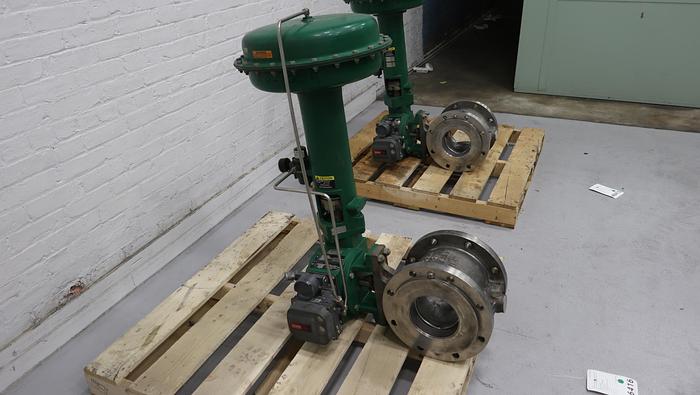 Used Fisher 8" V150 Series B Air Operated Vee Ball Valve #46416