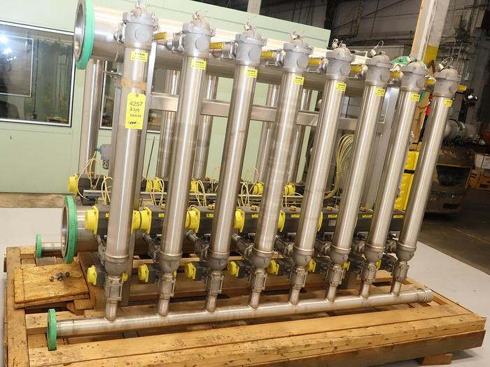 Unused AES 5600S16A2 16-Bank Canister Filter System #45884