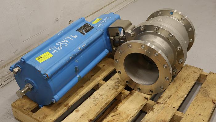 Unused Neles Jamesbury 10" Air Operated Vee Ball Valve #46400