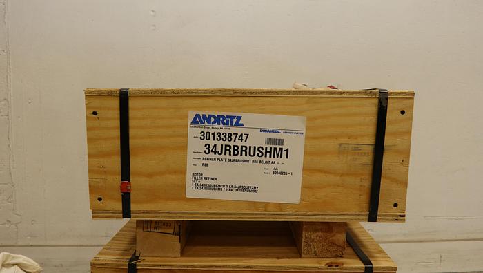 Used Andritz Sprout Bauer 34" Refiner Plate Set #44697