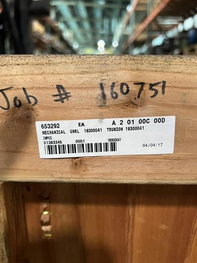 Refurbished Impco 30" Trunnion For Washer Drum #42135