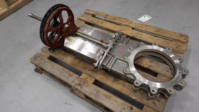 Used Flow Control Components 12" Hand Operated Knife Gate Valve #46378