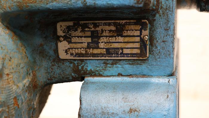 Used Goulds 3316 3x4x11H Split Case Pump #44655