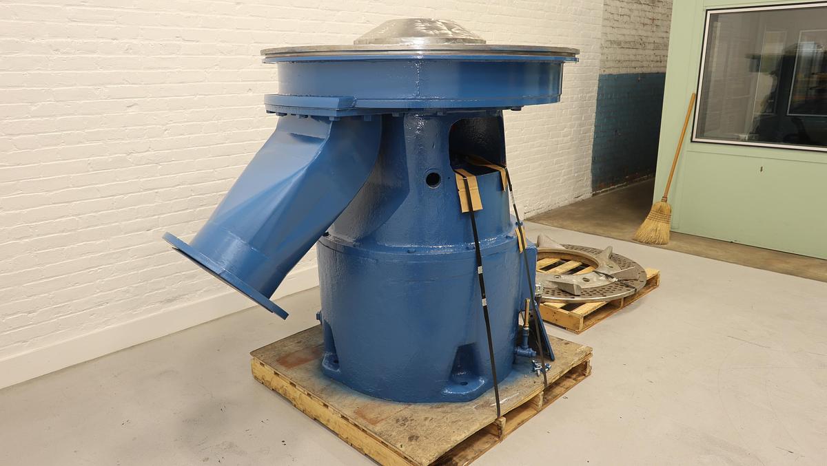 Used Beloit Model 350V Shark Pulper Drive With Rotor & Extraction Plate #47066